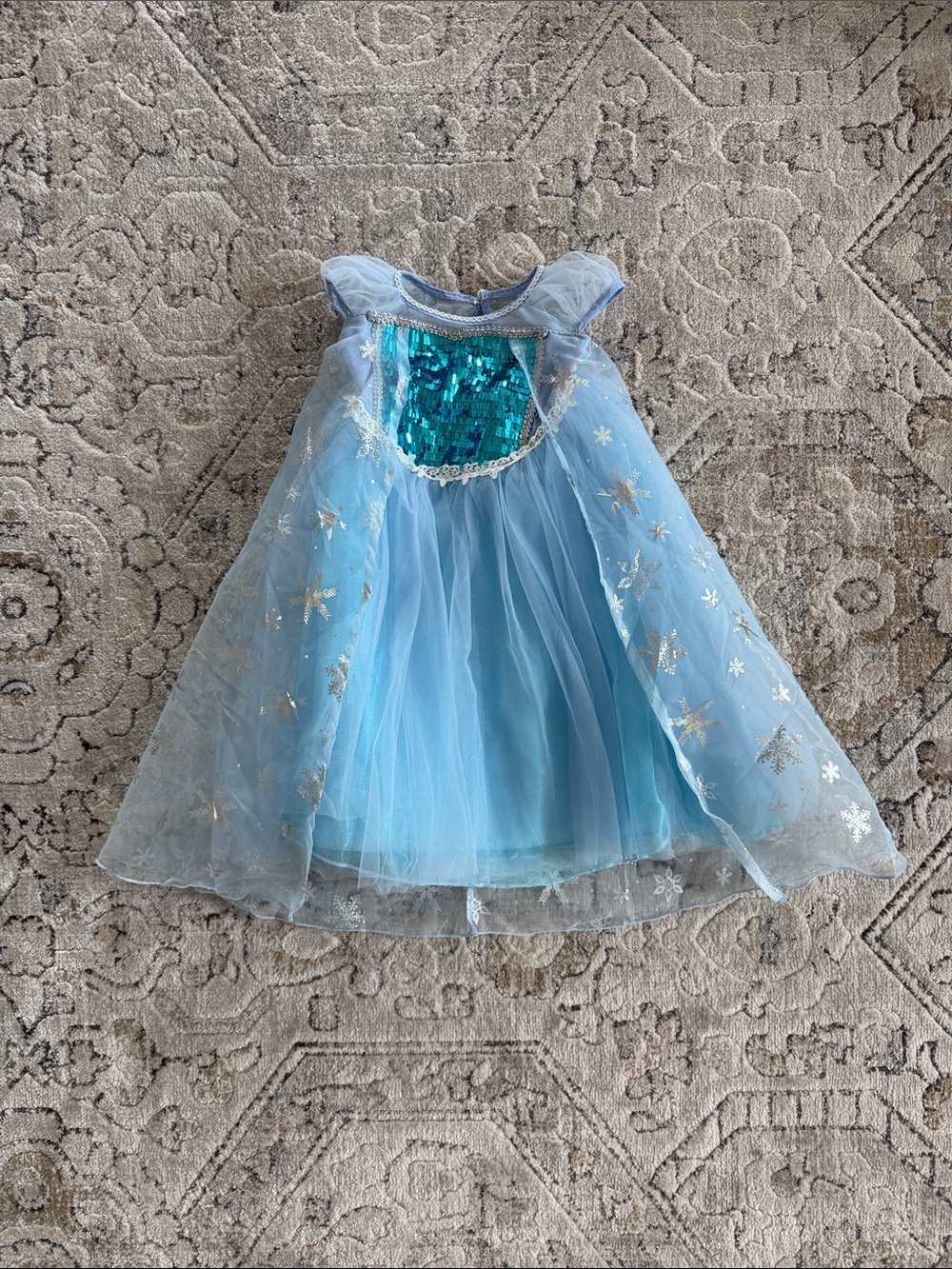Trish Scully Blue Sequin & Tulle Elsa Princess Costume Dress, Size 3T